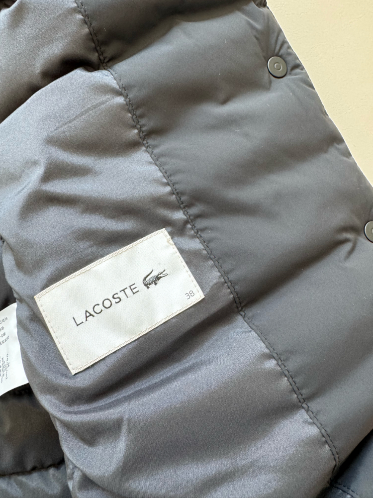 라코스테 패딩 조끼 블랙 이미지