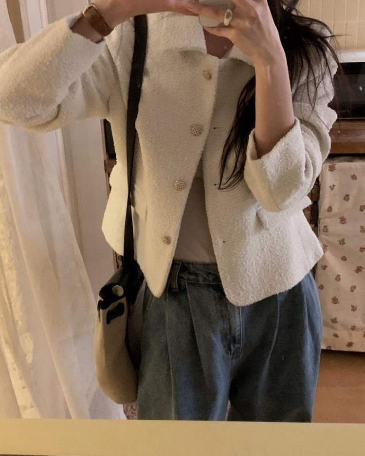 objet 오브제 울 트위드 자켓 이미지