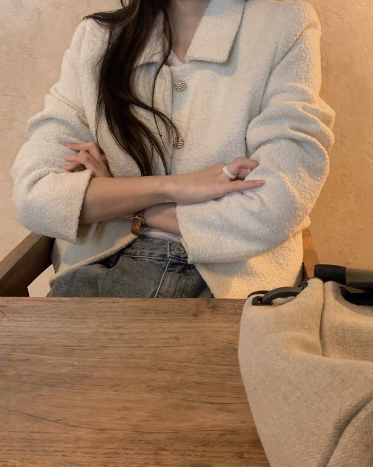 objet 오브제 울 트위드 자켓 이미지