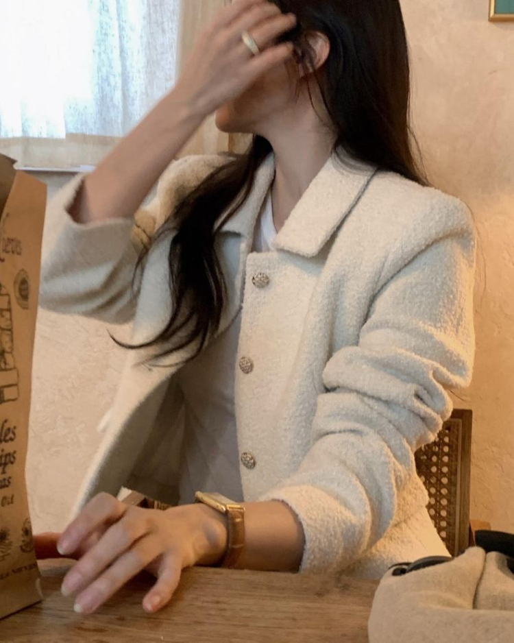 objet 오브제 울 트위드 자켓 이미지