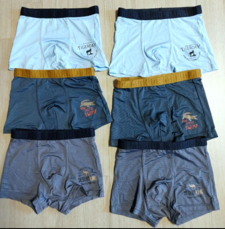 남아 인견 드로즈 팬티 3매씩(70호,75호) 이미지