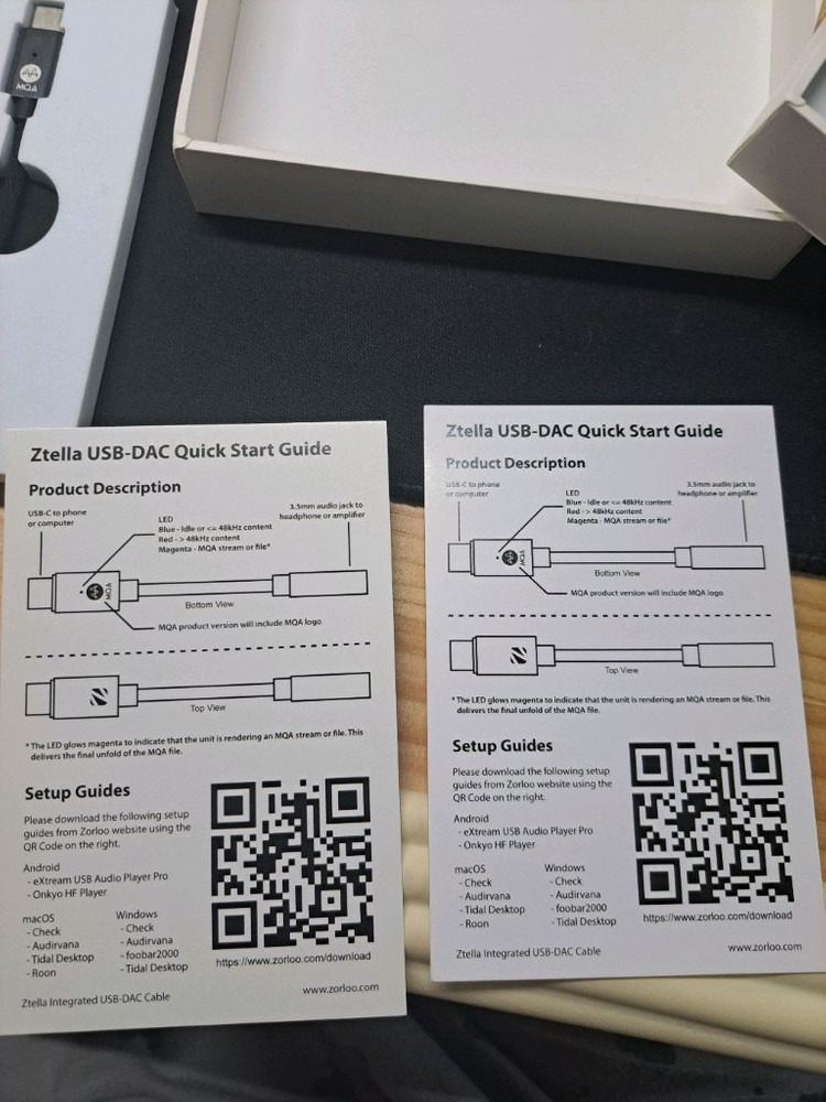 졸루 지텔라 꼬다리 dac mqa,dsd 지원 이미지