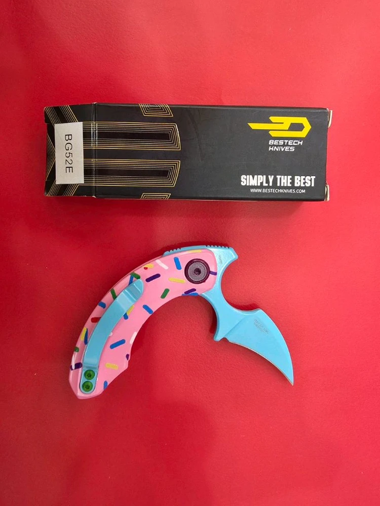 BESTECH KNIVES STRELIT Dessert Warrior 호크빌 폴딩나이프 이미지