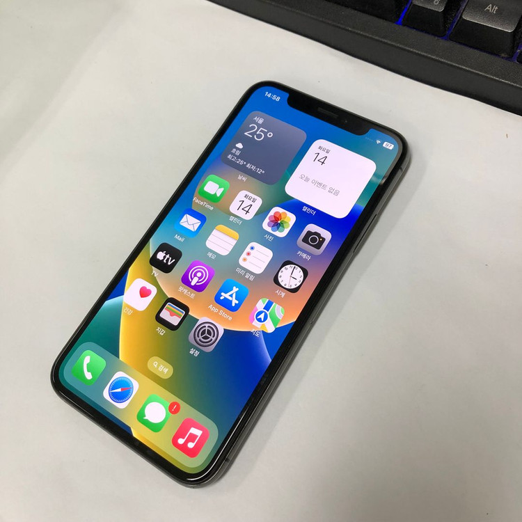 아이폰X 64GB 블랙 중고폰 배터리100% 서브폰 세컨폰 메인폰 자녀폰 211217 이미지