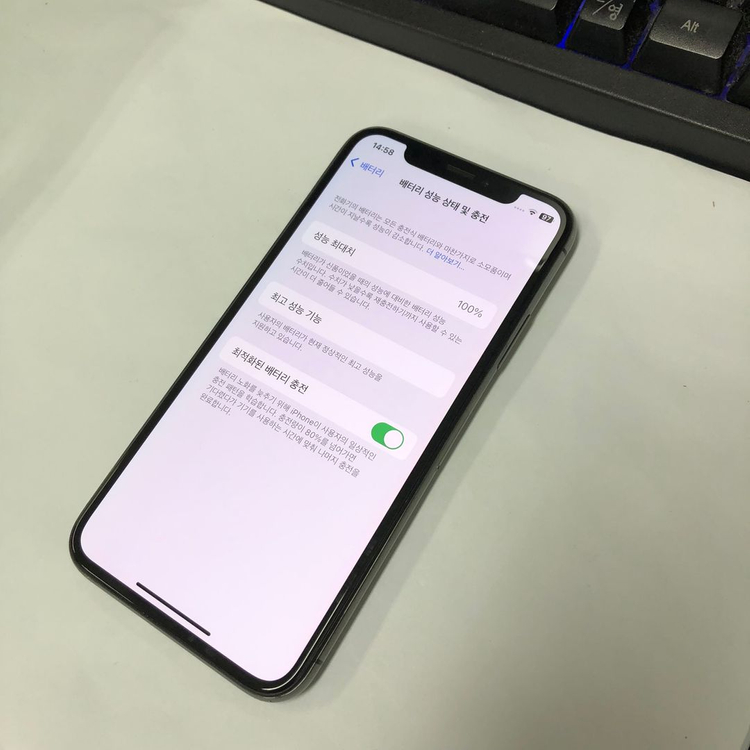 아이폰X 64GB 블랙 중고폰 배터리100% 서브폰 세컨폰 메인폰 자녀폰 211217 이미지