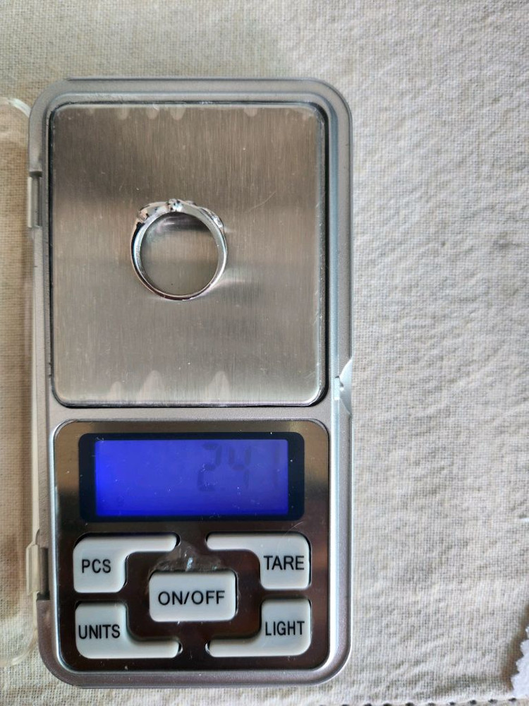 18k화이트애끼반지 이미지