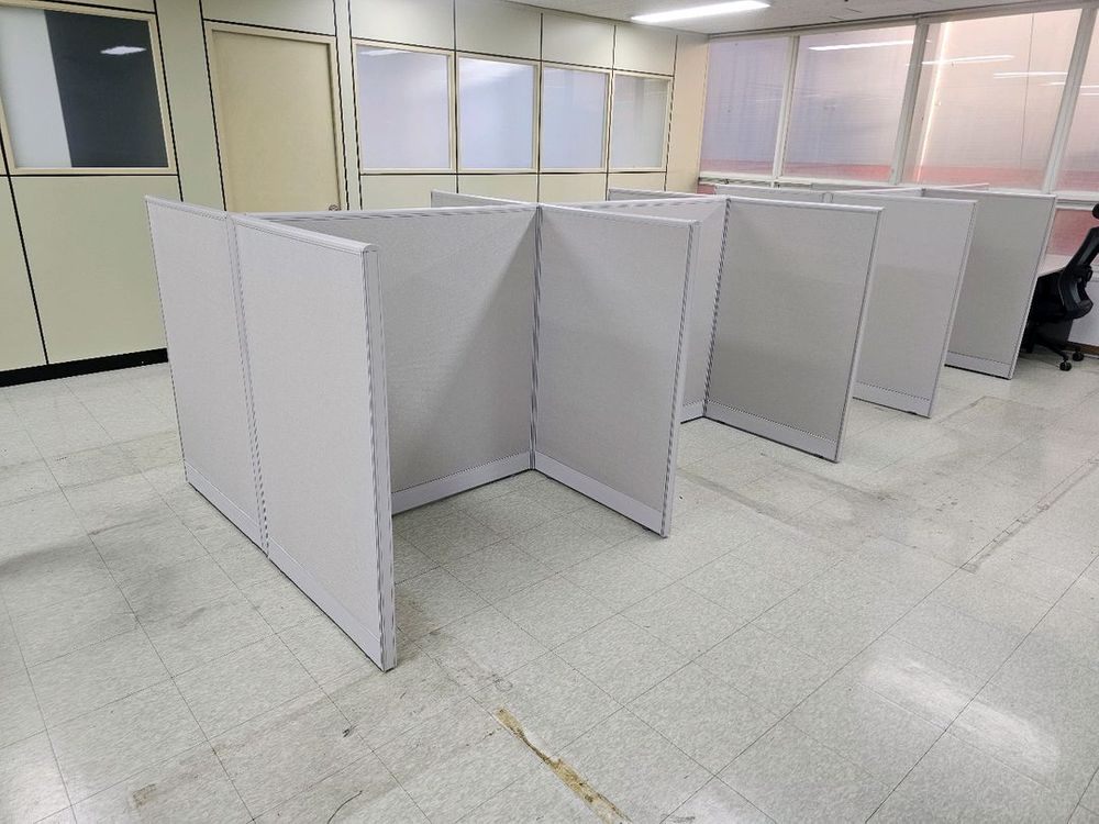 상담책상 카운터책상 인포 칸막이 중고 이미지