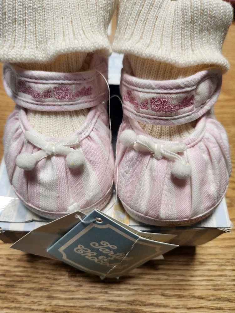 쇼콜라 핑크색 아기 보행기 신발 125 (새상품) 이미지