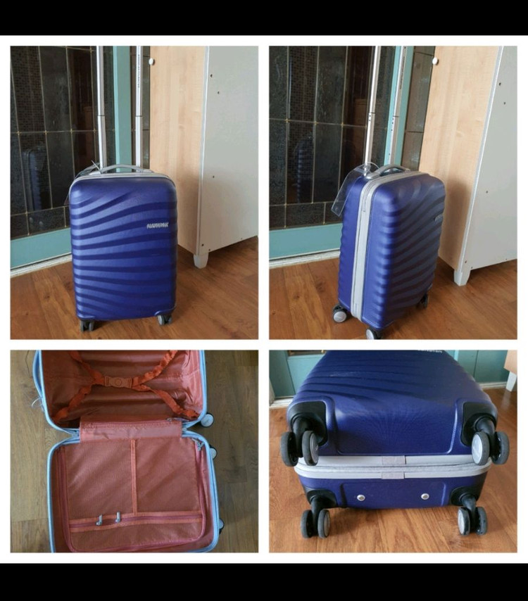 케리어2개 바퀴 부드럽게잘됨 비번장치 확대지퍼있음 하드케이스저렴하게5만원 이미지
