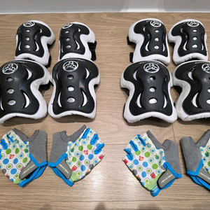 (무료배송)STRIDER 어린이 무릎보호대, 팔꿈치보호대 2세트(장갑포함) 이미지