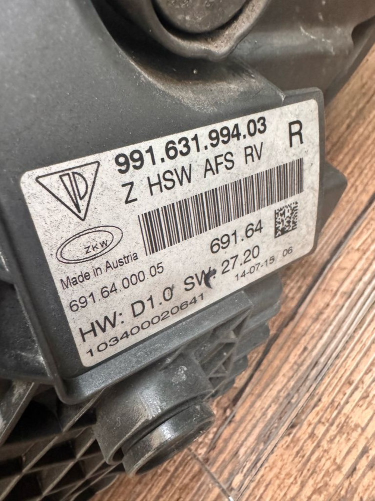 911 타르가 4 gts 991.1 전조등 세트 이미지