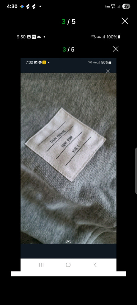 톰브라운 스트라이프 맨투맨. XL 이미지