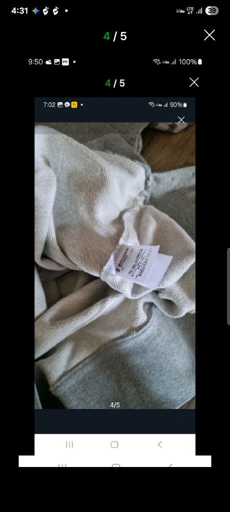 톰브라운 스트라이프 맨투맨. XL 이미지