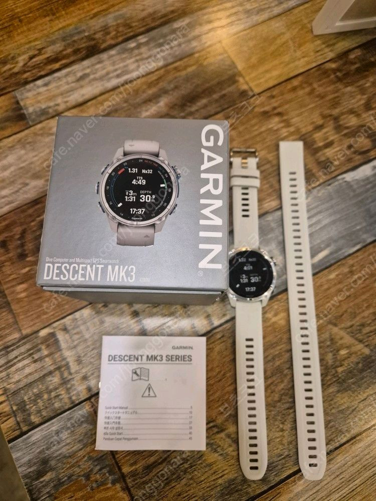 가민 디센트 MK3 43mm 다이빙워치 컴퓨터 프리다이빙 스쿠버다이빙 러닝 등산 워치 이미지
