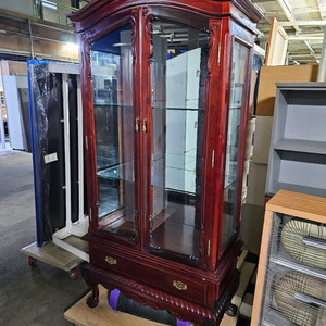 유리진열장 보관함 사물함 중고 엔틱 이미지