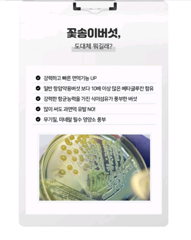 꽃송이버섯 세럼 이미지