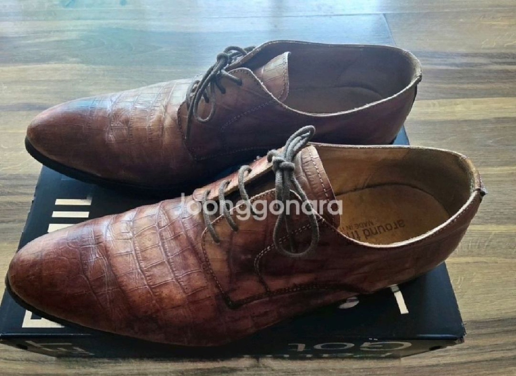 around the shoes 정품 이태리 수제화 사이즈 42 남성 구두 ( 275 mm ) 이미지