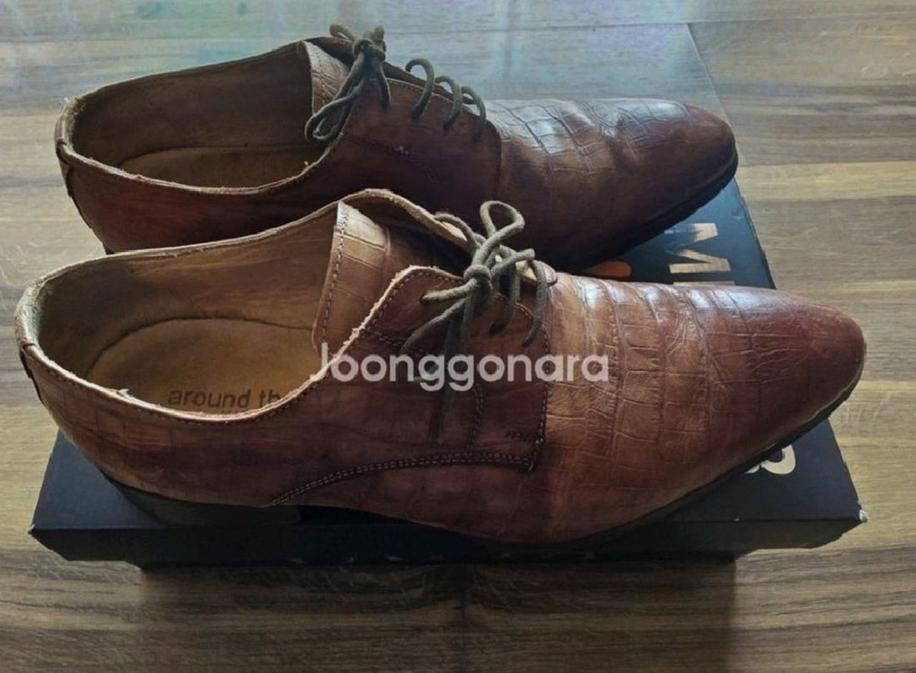 around the shoes 정품 이태리 수제화 사이즈 42 남성 구두 ( 275 mm ) 이미지