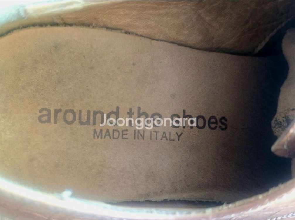 around the shoes 정품 이태리 수제화 사이즈 42 남성 구두 ( 275 mm ) 이미지