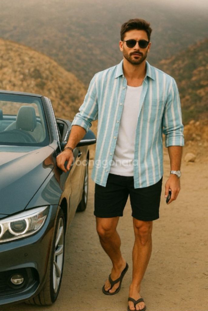 ( 가격인하 ) 정품 HUGO BOSS 휴고 보스 린넨 셔츠 M 사이즈 이미지