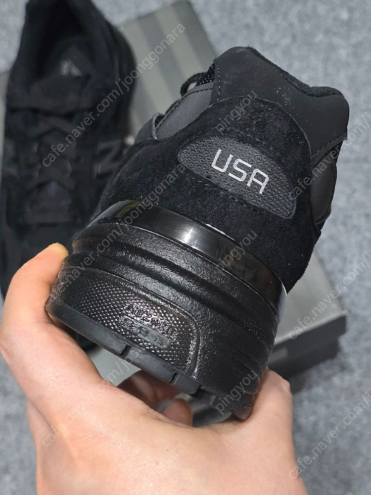 뉴발란스 992 트리플블랙(M992EA) 미사용 이미지