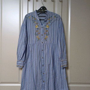 써스데이아일랜드 플라워셔츠원피스 55 보헤미안모리걸 이미지