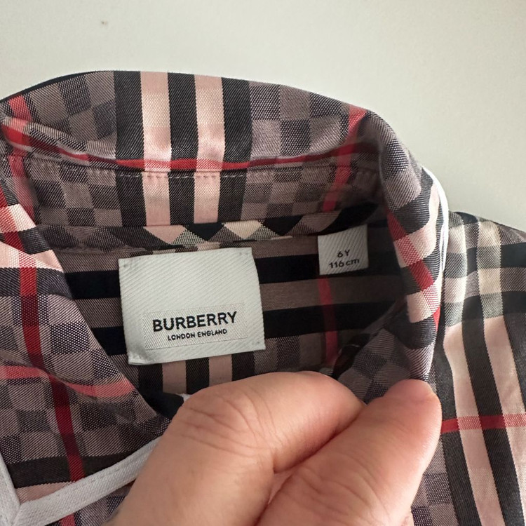 버버리 원피스 6y 이미지