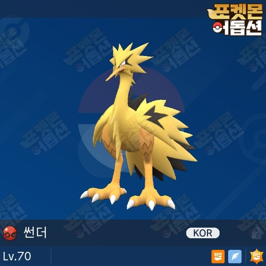 이로치 가라르 썬더 / 포켓몬스터 / 닌텐도 스위치 이미지