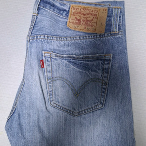 리바이스 501 오리지널 데님팬츠 W32 L33 90st 워싱 이미지