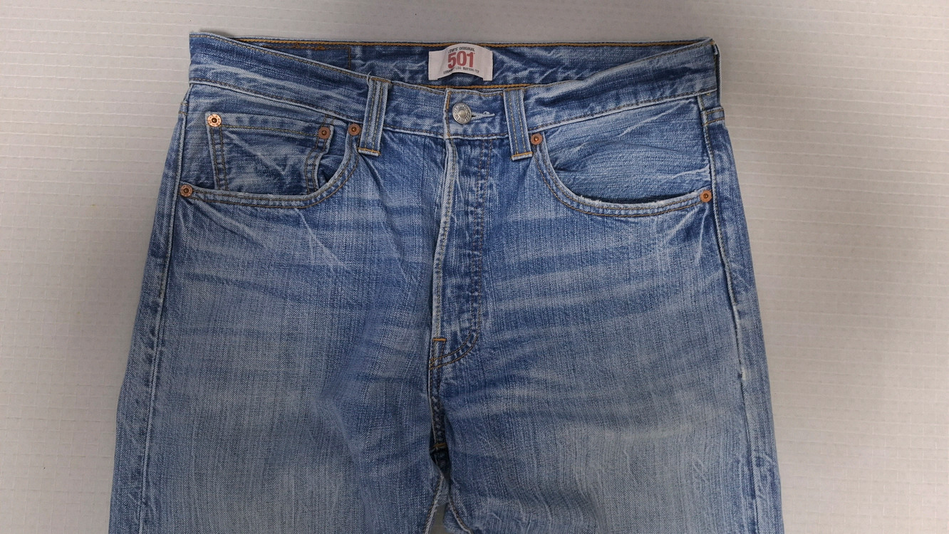 리바이스 501 오리지널 데님팬츠 W32 L33 90st 워싱 이미지