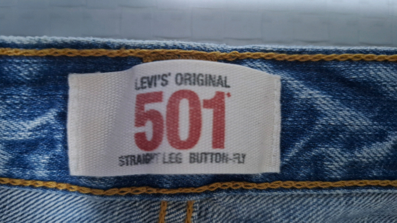 리바이스 501 오리지널 데님팬츠 W32 L33 90st 워싱 이미지