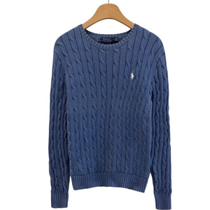 폴로 꽈배기 케이블 니트 스카이블루 (여성M) 이미지
