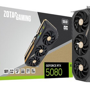 [박스미개봉] ZOTAC RTX 5080 솔리드 OC 게이밍 그래픽카드 이미지