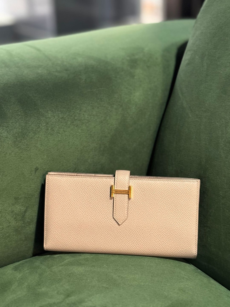 정품 에르메스 베안 장지갑 그리스에땅 금장 이미지