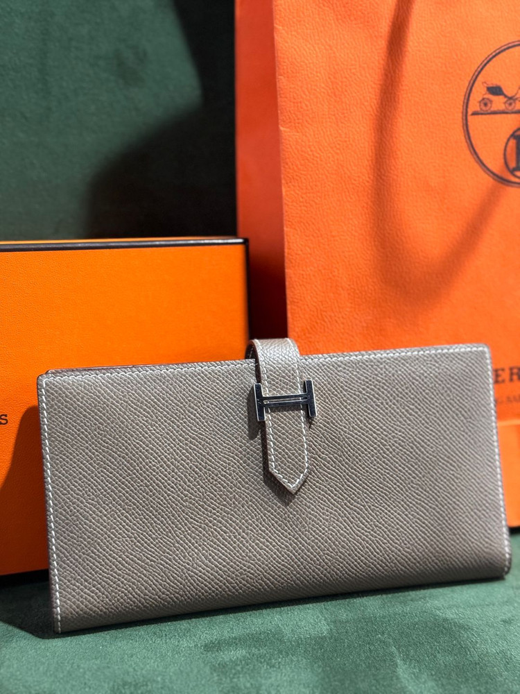 정품 에르메스 베안 장지갑 에토프 은장 이미지