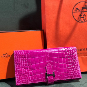 정품 에르메스 베안 장지갑 와니 은장 이미지