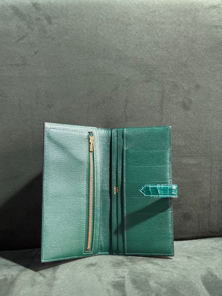 정품 에르메스 베안 장지갑 와니 헐크 금장 이미지