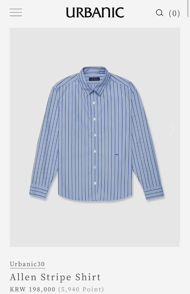 얼바닉30 Allen Stripe Shirt 셔츠 이미지