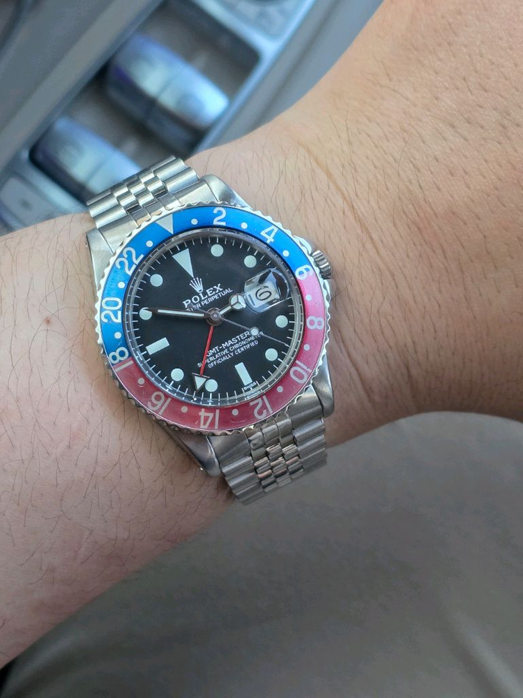 롤렉스 1675 GMT 레드백 인서트 이미지