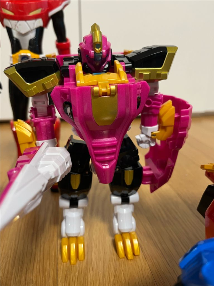 미니특공대 애니멀트론 라이온, 크로커, 맥스피규어 및 벨트 가면 일괄 판매합니다.(특공 트라이가, 죠스캅 서비스) 이미지