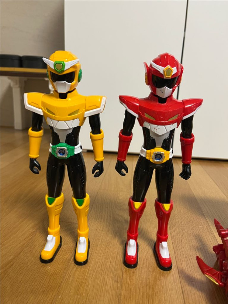 미니특공대 애니멀트론 라이온, 크로커, 맥스피규어 및 벨트 가면 일괄 판매합니다.(특공 트라이가, 죠스캅 서비스) 이미지