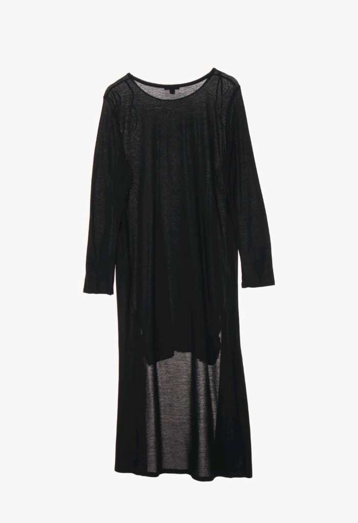 COS 면100% 블랙 언발란스 롱원피스 66-77 이미지