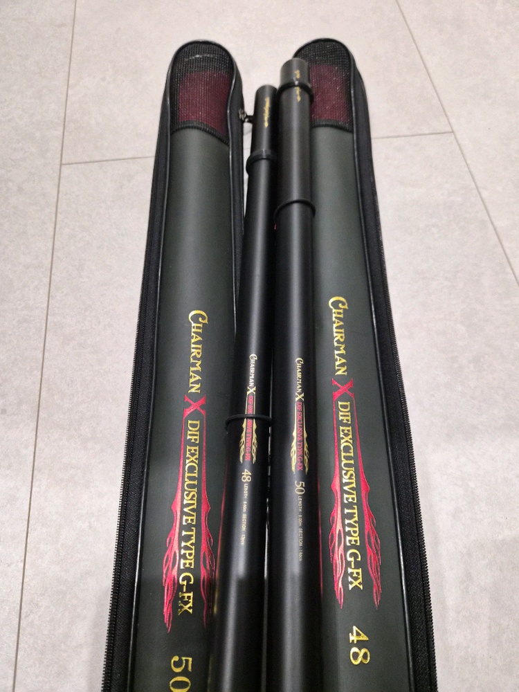 dif 체어맨X 장대 48/50 체어맨x받침대 고급민물낚시대 민물대 이미지