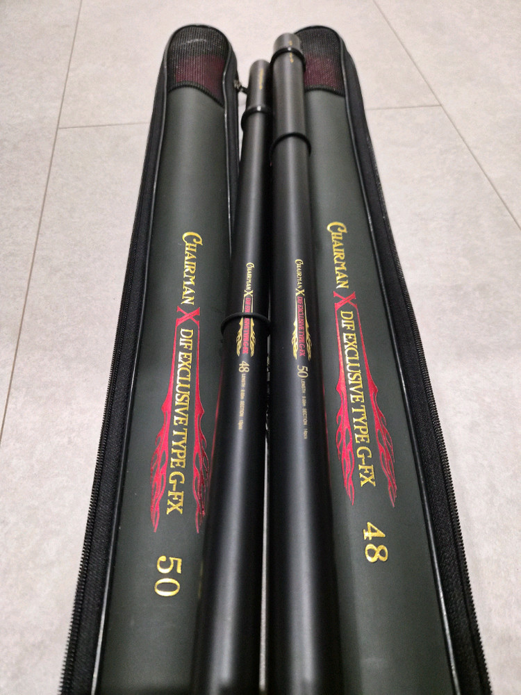 dif 체어맨X 장대 48/50 체어맨x받침대 고급민물낚시대 민물대 이미지