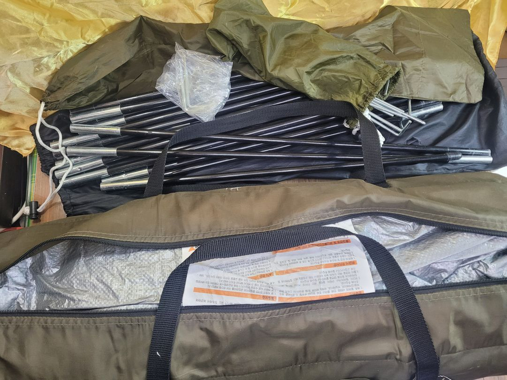 캠핑 텐트 코베아 5인 노블스크린 그늘막 돔형 카키 KN8MT0110 이미지