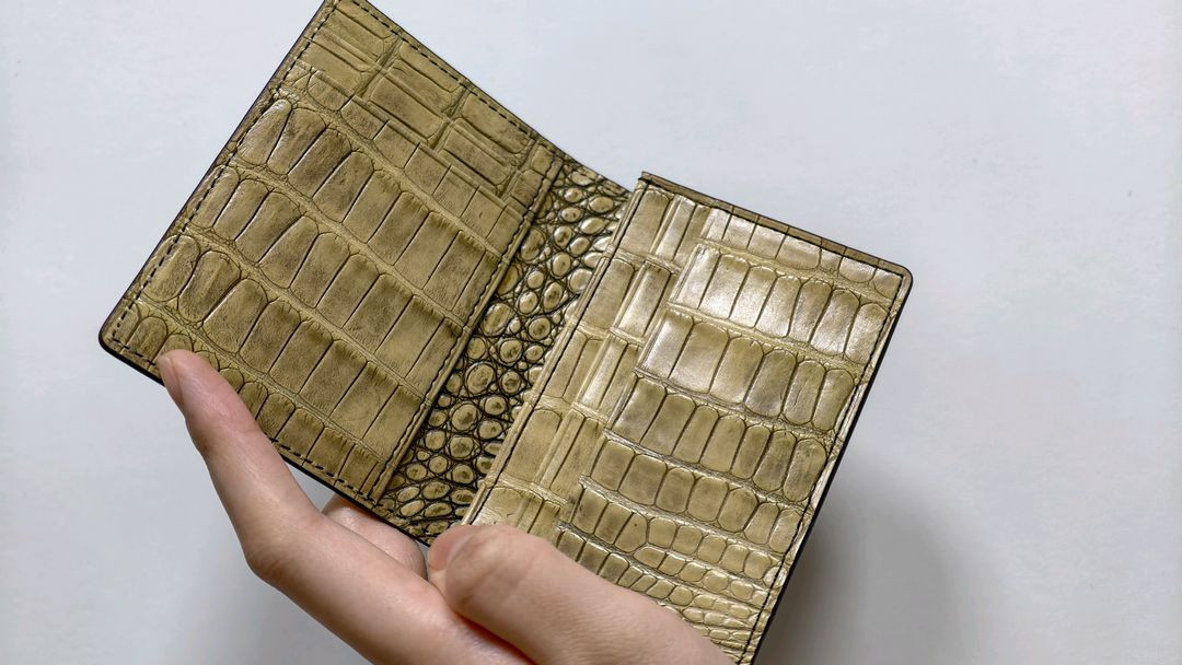 새상품)인피니토 악어가죽 명함지갑 악어지갑 이미지