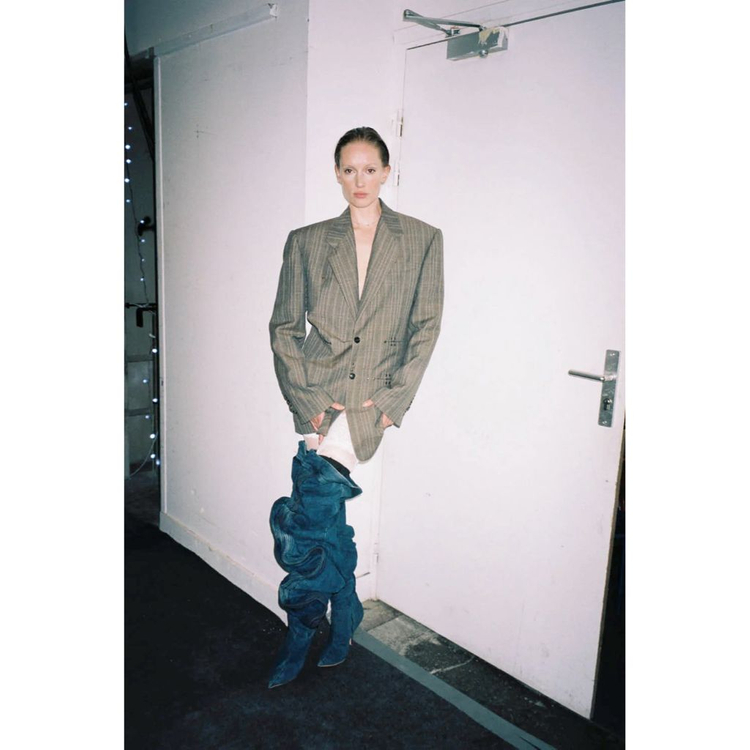 와이프로젝트 스트라이프 블레이저 자켓 이미지