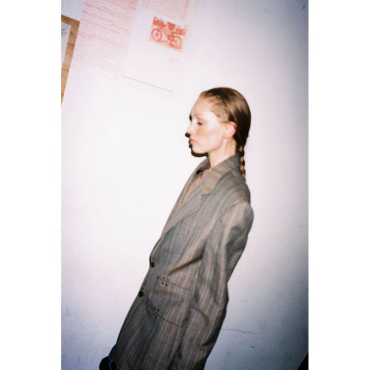 와이프로젝트 스트라이프 블레이저 자켓 이미지