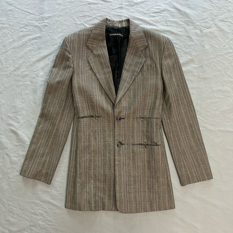 와이프로젝트 스트라이프 블레이저 자켓 이미지