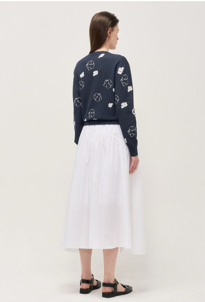 타임 플로럴 인타르시아 니트 가디건 이미지